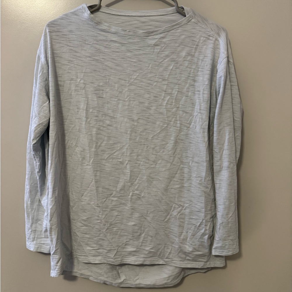 Light Gray Long Sleeve Top